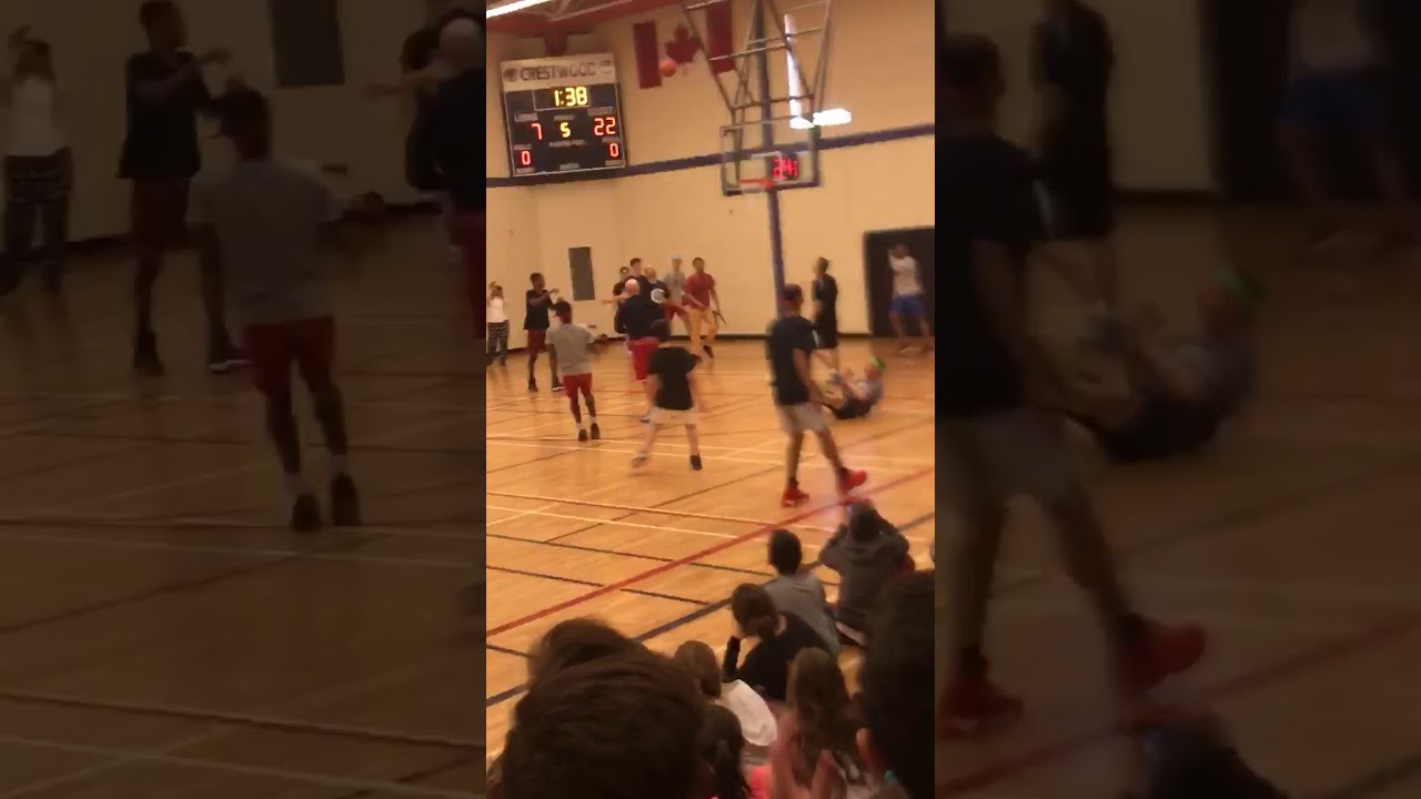 Student breaks teacher's ankles in staff vs student game.