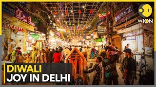 Diwali 2025 Festive Spirit Lights Up Indias Capital Bustling Streets & Shopping Frenzy Wion