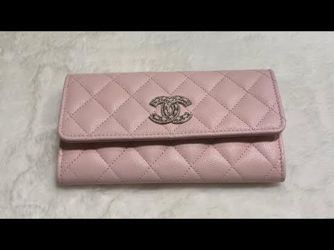 100 Authentic NWT 22C Chanel Baby Pink Rose Wallet on Chain Gold Caviar  Leather  eBay