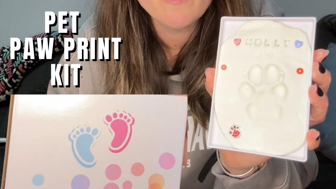 Создаю памятный отпечаток лапы для моей собаки Холли 💔 Набор для создания отпечатков лап от Amazon