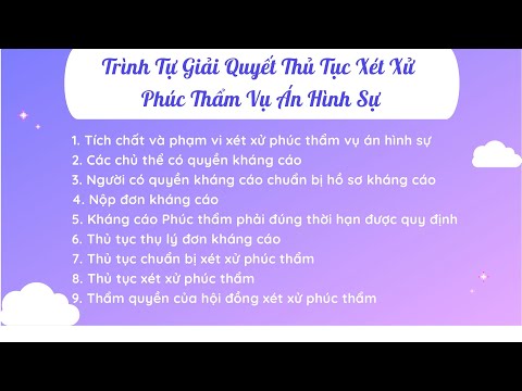 Video: Cách Kháng Cáo Bản án