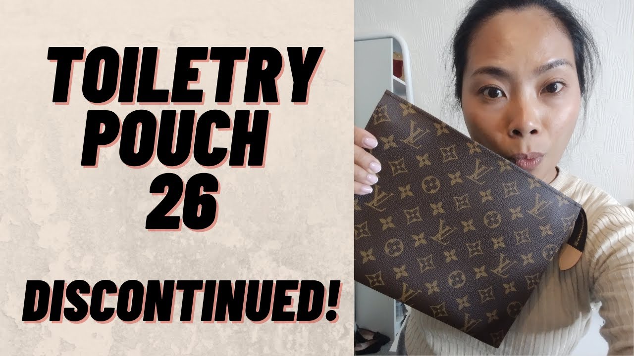 LOUIS VUITTON TOILETRY POUCH 26 HOW TO CONVERT INTO A CROSSBODY WITH  HANDBAG ANGELS CONVERSION KIT 