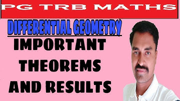 PG TRB MATHS | DIFFERENTIAL GEOMETRY |