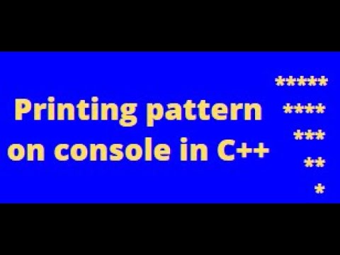 Program to Print Right Triangle of stars in c++ - YouTube