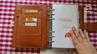 Moterm personal planner ( burnt orange) Flip through