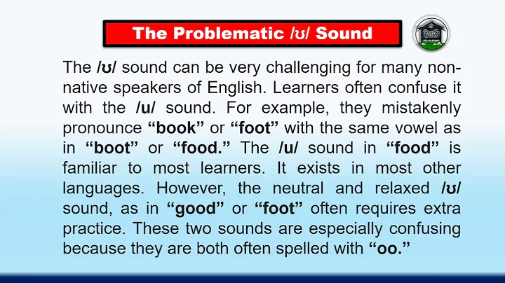 The Problematic /ʊ/ Sound | Review of /ɛ/, /æ/, /ɑ/, /ɔ/, /ə/, and /oʊ/ | The Vowel Sounds