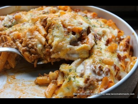 Macarrones Con Bechamel Incluye Preparación De La Bechamel Youtube