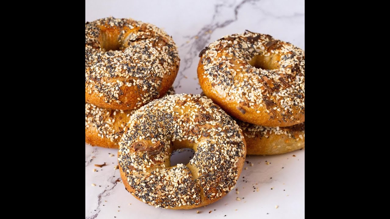 Everything Bagel Recipe New York Style Everything Bagel Recipe YouTube