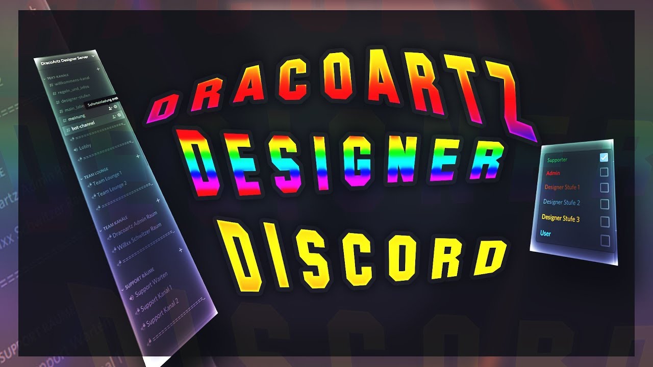 MEIN DESIGNER DISCORD (jetzt offen, jeder kann drauf) YouTube