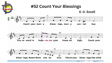 #52 COUNT YOUR BLESSINGS?  |   BAPTIST HYMN  |  SATB (ALTO) SHEET MUSIC