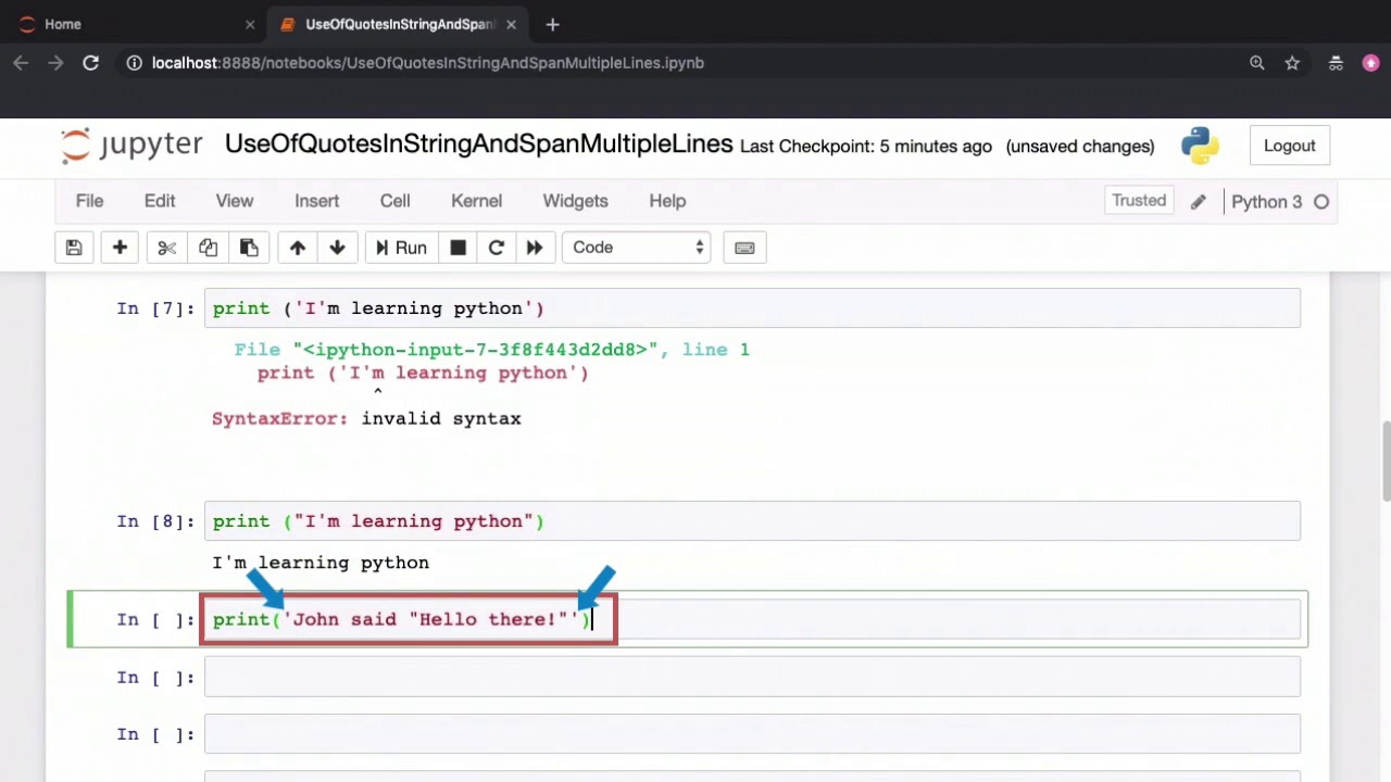 Creating Single-Line And Multi-Line Strings In Python