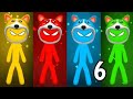  stickman part/ 1 2 3 4 player rounds rainbow battle 