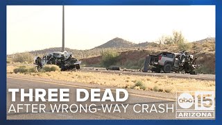 Three dead after early morning wrong-way crash on SR 87 near Fountain Hills