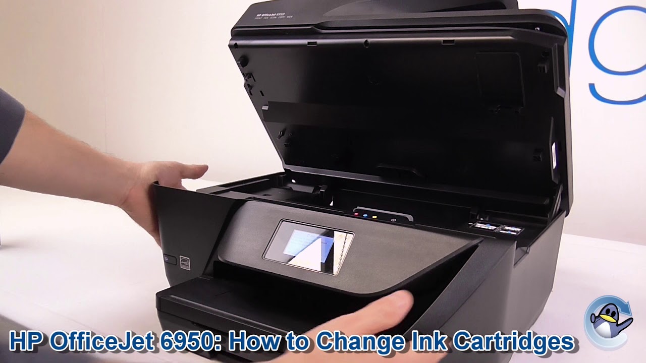 Verlengen hout Eigenlijk HP Officejet 6950: How to Change/Replace Ink Cartridges - YouTube