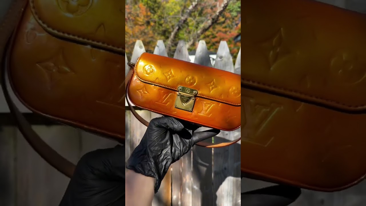 Dyeing multiple coats on this Louis Vuitton bag!