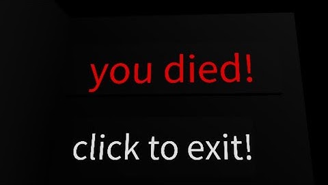 How to make a death message screen in obby creator (for example game over or you died screen)