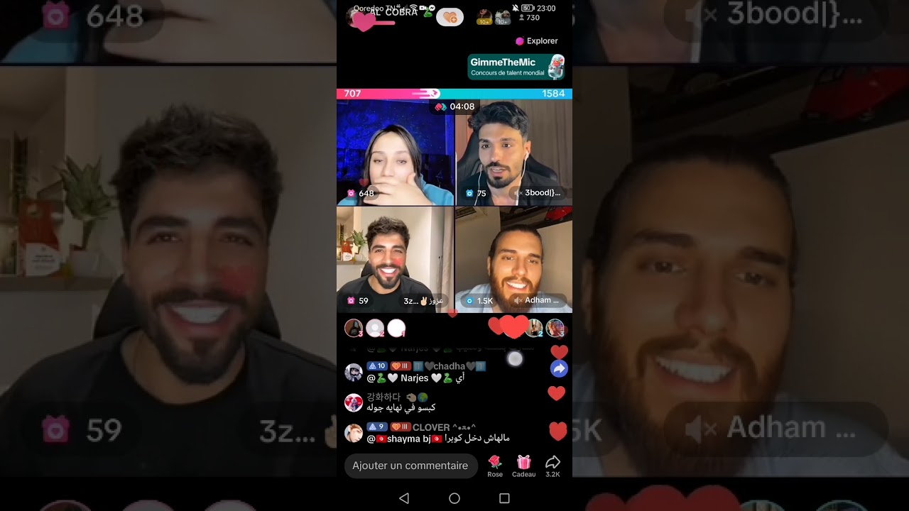 من أجمل لايفات مع عزوز و أدهم و عبود ❤️❤️