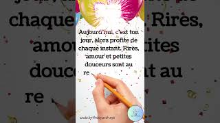 Joyeux Anniversaire  Message Touchant Pour Une Journe Inoubliable