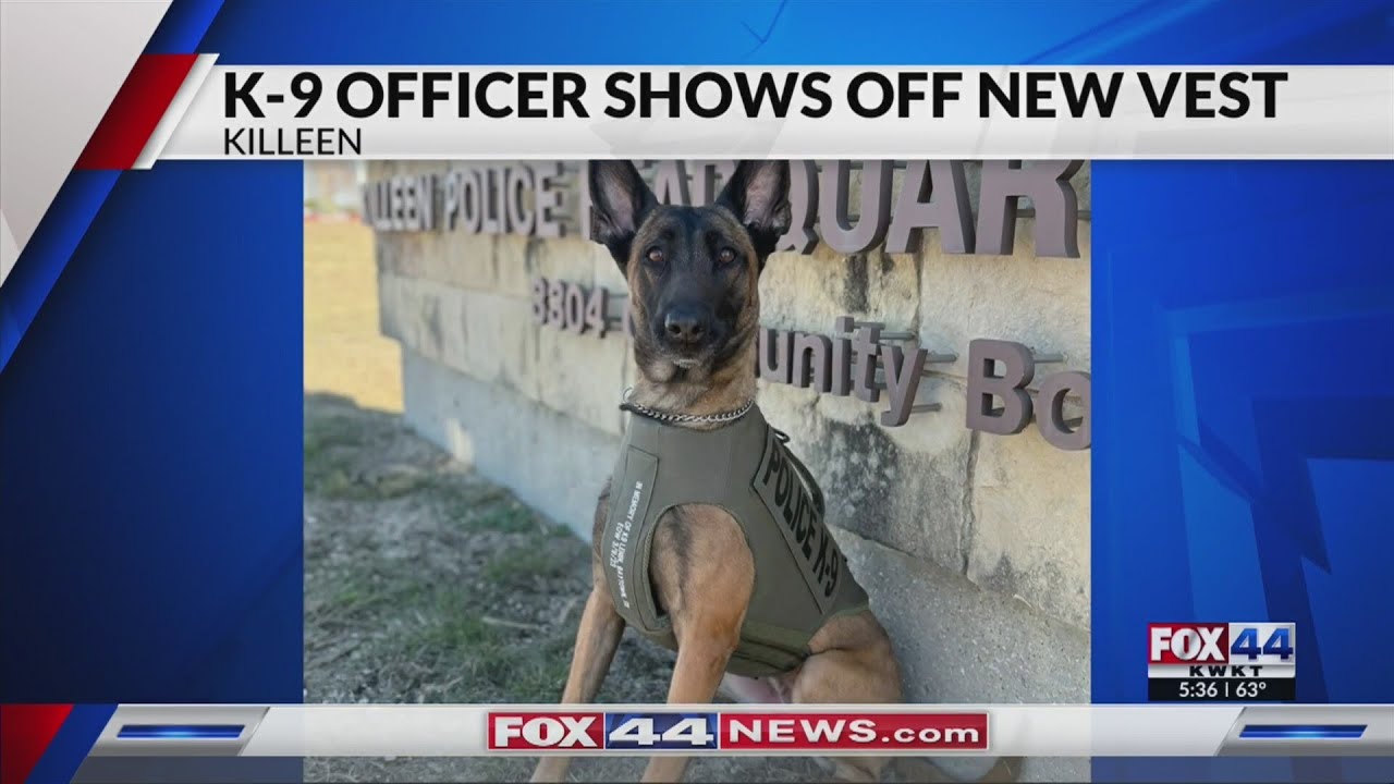 Killeen PD K9 receives donation of body armor