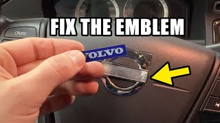 Volvo Steering Wheel Emblem Replacement : Step By Step How to Guide