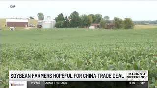 Soybean farmers hopeful for Chinese trade deal