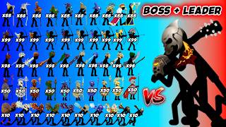 Boss + Leader Giant Vs All Stick Figures In Stick War Legacy Gameplay - Who Will Win? screenshot 1