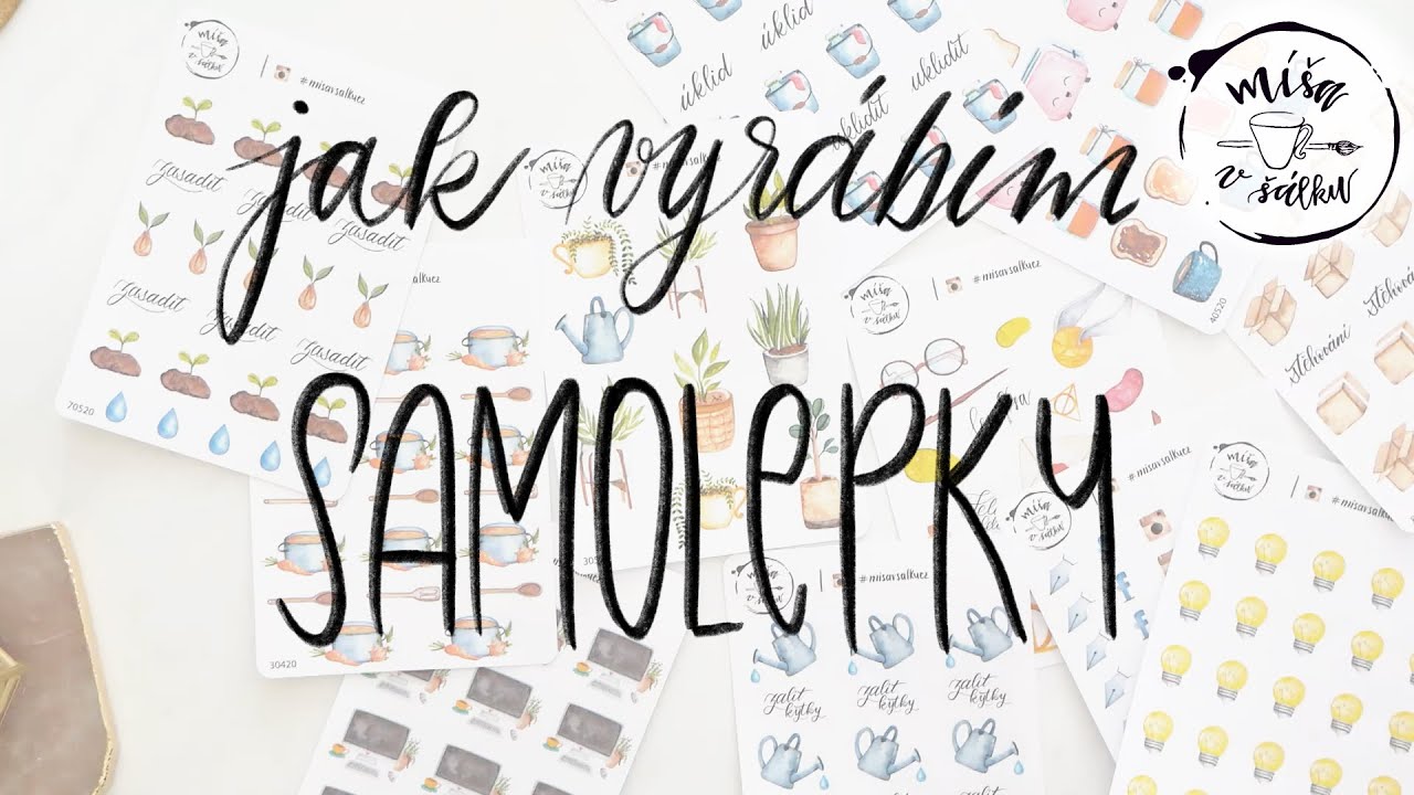 Jak vznikají samolepky Míša v šálku | Studio vlog