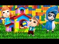 Makes DIY Colorful Lego Playhouse for Kids | New Cartoon | Dolly and Friends