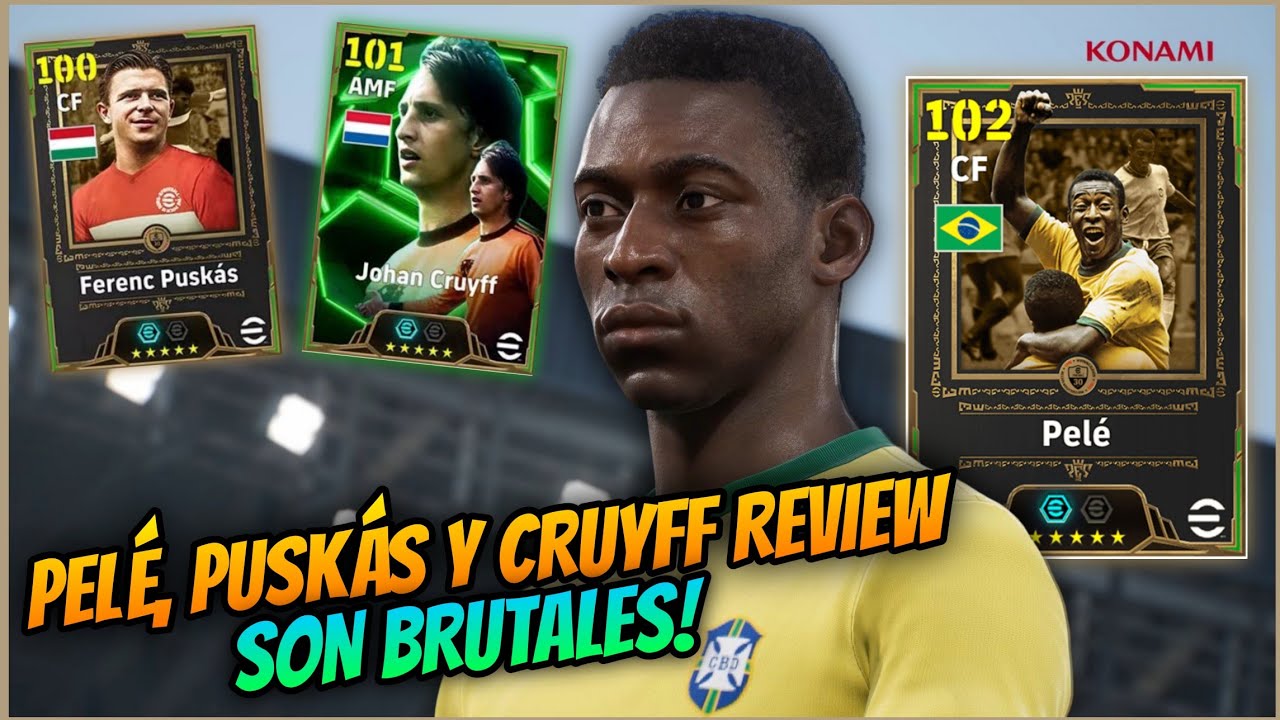 🔥 ¡PELÉ ÉPICO ESTÁ ROTÍSIMO en eFootball!🤩 Probamos AL REY👑 Junto a PUSKÁS Y CRUYFF⚽