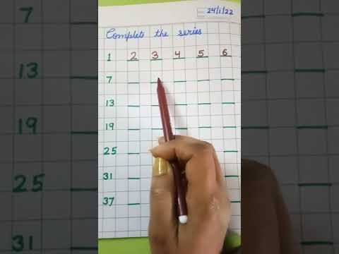 LKG Maths Complete the series