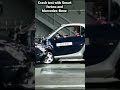 Crash Test With Smart Fortwo And Mercedes Benz 