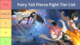 Fairy Tail Fierce Fight Tier List - initial thoughts