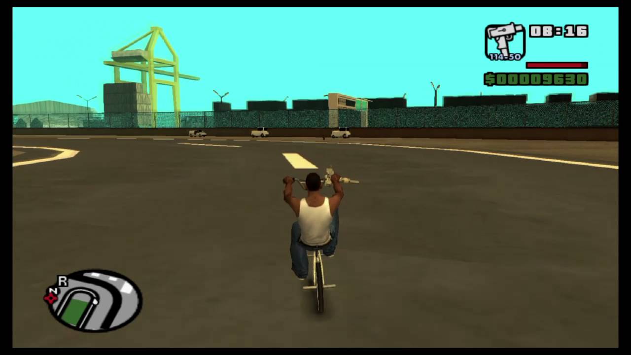 Grand Theft Auto San Andreas BMX Wheelie (PS4) YouTube