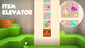 Minecraft: How to Make a Item Elevator (Redstone Tutorials)