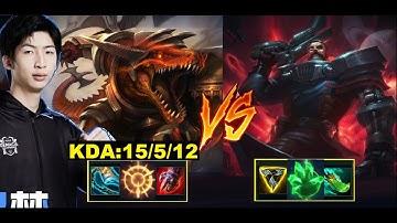 Xiao Chao Meng - Vietsub : Trận Đấu Cực Căng Khi Cầm Renekton Đối Đầu Gangplank