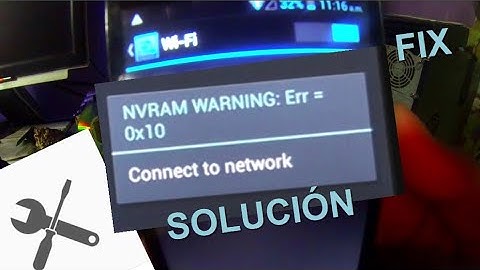 ❎ Error NVRAM WARNING: Err = 0x10 [SOLUCIÓN]✔