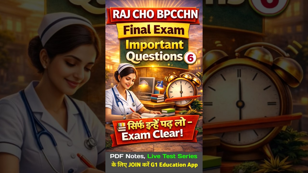 CHO TRAINING Exam Paper Important Questions #6 