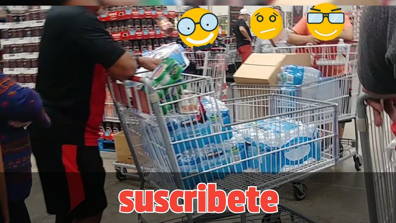 asi esta costco para comprar agua/otra vez tormenta en puerto rico