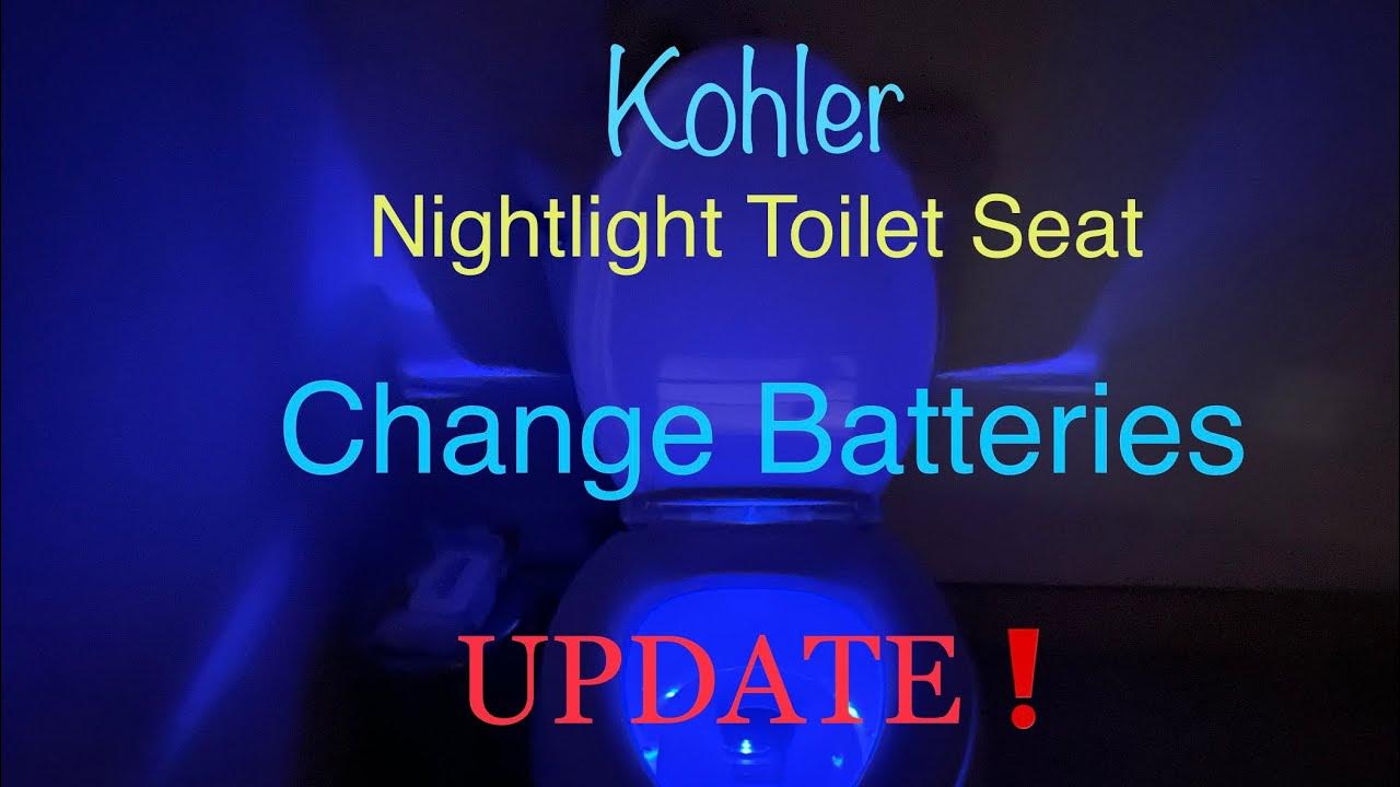 Kohler Nightlight Toilet Seat: Update on Battery Change - YouTube