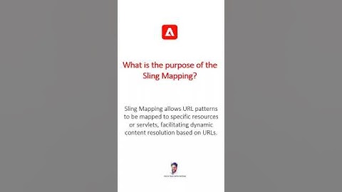What is the purpose of the Sling Mapping #aem #aeminterviewquestions #adobeexperiencemanager