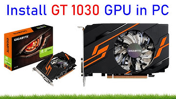 Install Gigabyte GeForce GT 1030 GPU in PC | Complete Setup & Driver Installation for Video Editing