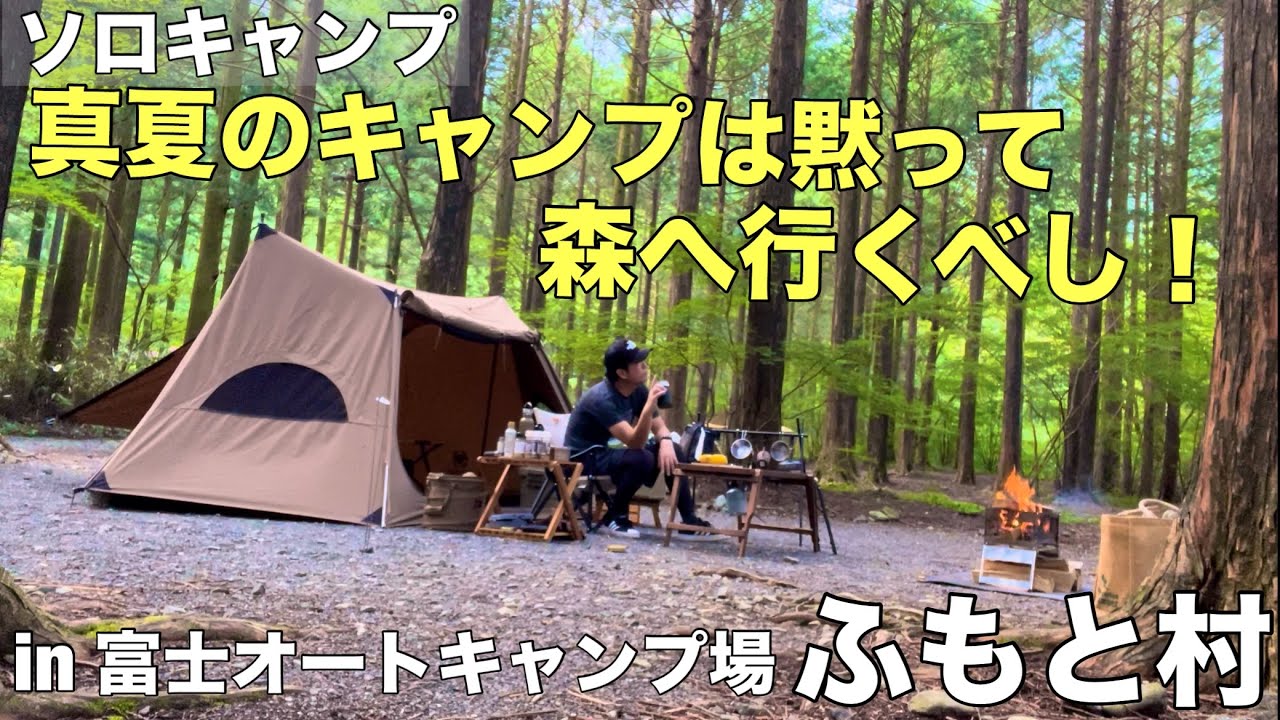 夏ソロキャンプ】夏は黙って高原の森でキャンプ！涼しくて快適！しかも