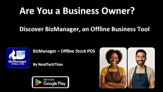 BizManager Demo: Offline Inventory & Sales Tracker for Small Shops