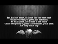 Avenged Sevenfold - A Little Piece Of Heaven [Lyrics on screen] [Full HD]