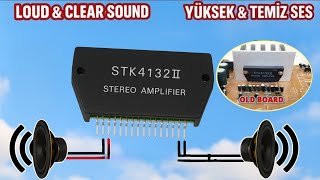 STK4132 ÇOK GÜÇLÜ STEREO AMFİ YAPIMI. MAKE POWERFULLY STEREO AMPLIFIER STK4132  STK AMPLIFIER