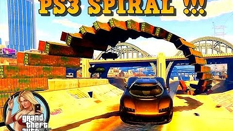 GTA 5 Online  SPIRAL LOOP PS3 RACE ( insane custom race GTA V stunts )