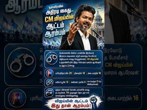 விஜய் அதிரடி ஆட்டம் தொடங்கியது #tvk #vijay #tamilnadu #election