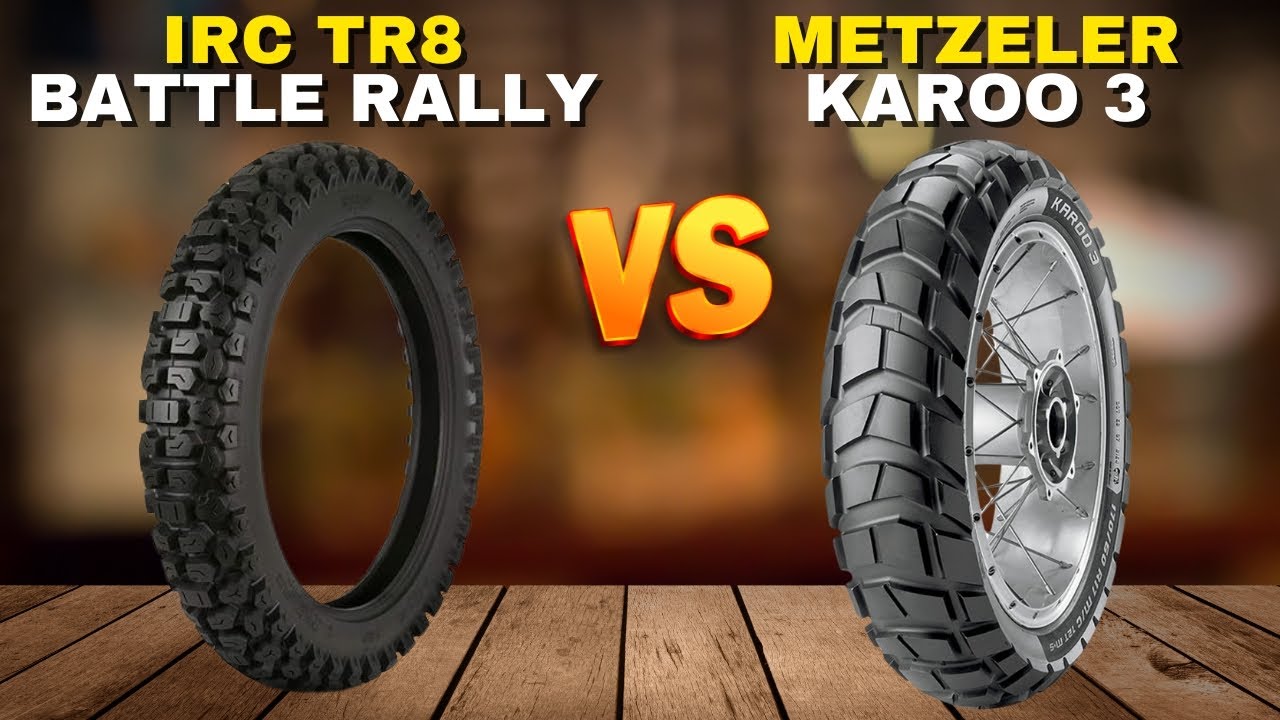IRC TR8 Battle Rally vs Metzeler Karoo 3 - YouTube