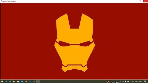Drawing Iron Man using Python Turtle | Iron man | Python Programming