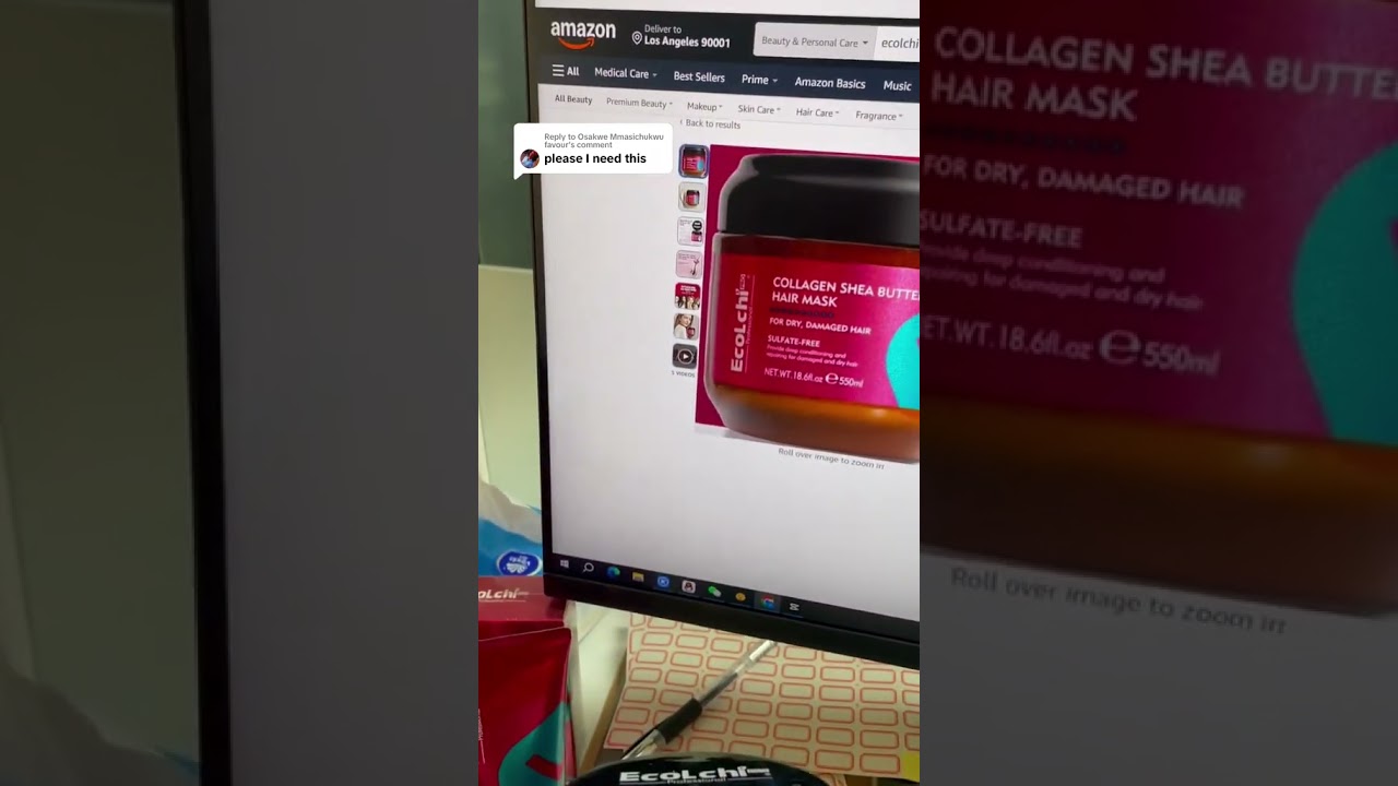 Ecolchi pro hair collagen mask